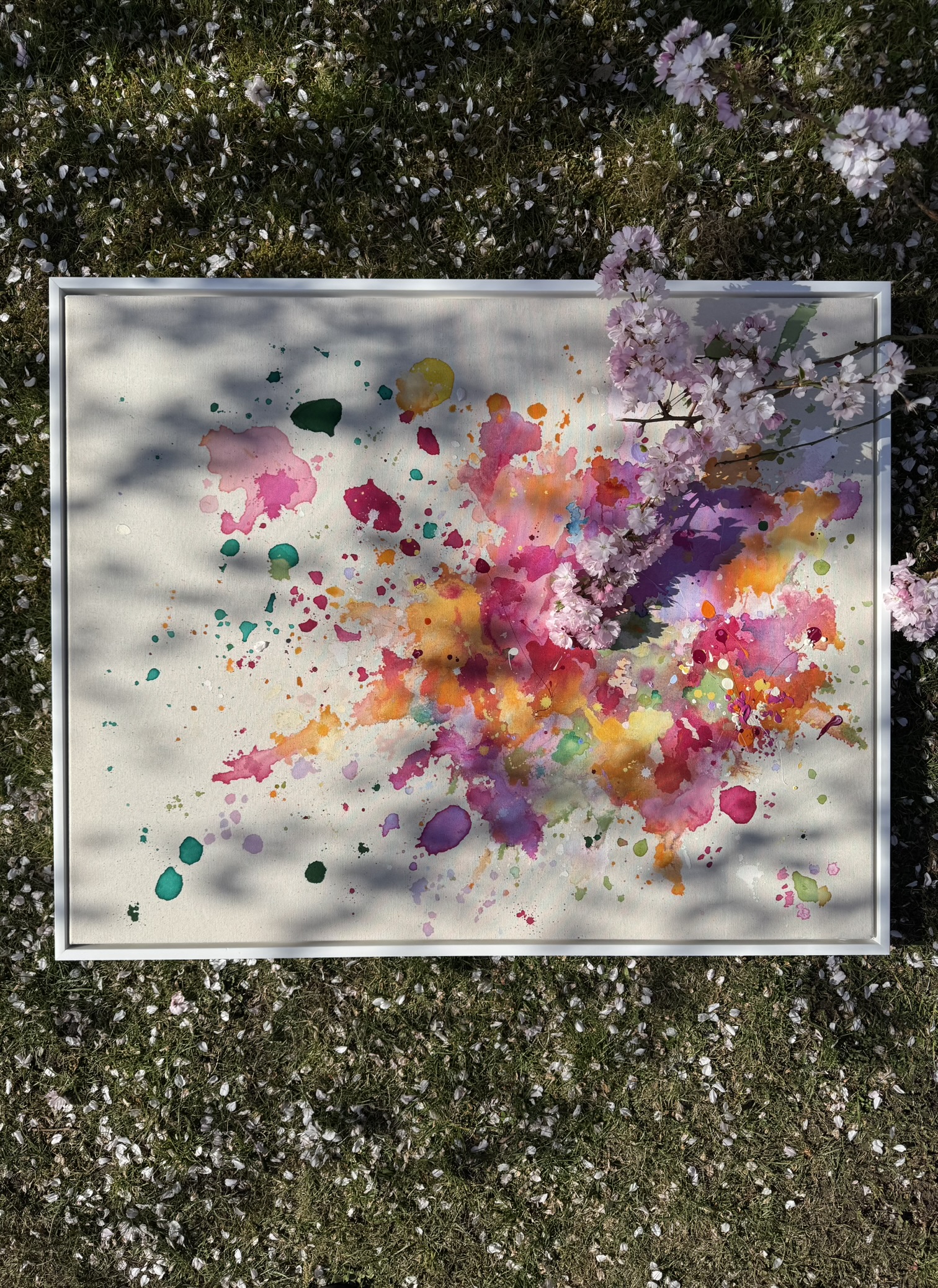 Schöner Tag, 2025, Acryl auf roher Baumwollleinwand, Ansicht 6